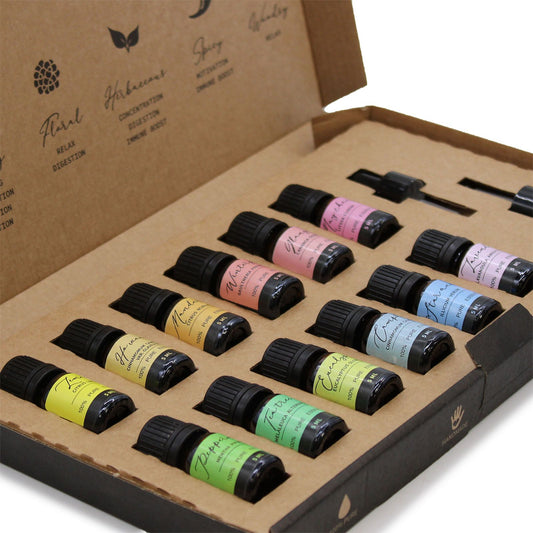 Essential oil starter pack with 12 oils
