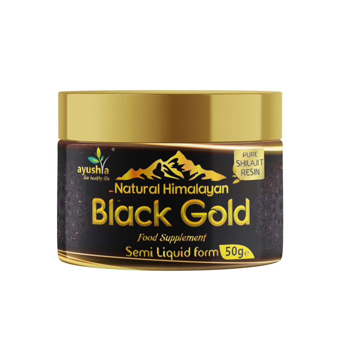 Black Gold Pure Himalayan Shilajit Resin - Natural Fulvic Acid | Ayurvedic Supplement 50g