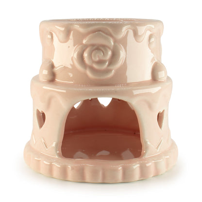 Ceramic pink cake oil burner