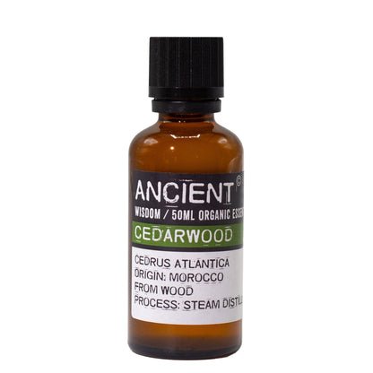 Ancient Wisdom Organic Cedarwood Essential Oil 50ml