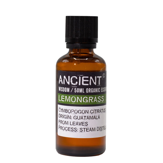 Ancient Wisdom Organic Lemongrass Essential Oil 50ml
