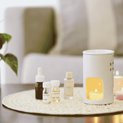 Aromatherapy diffuser and essential oil bottles