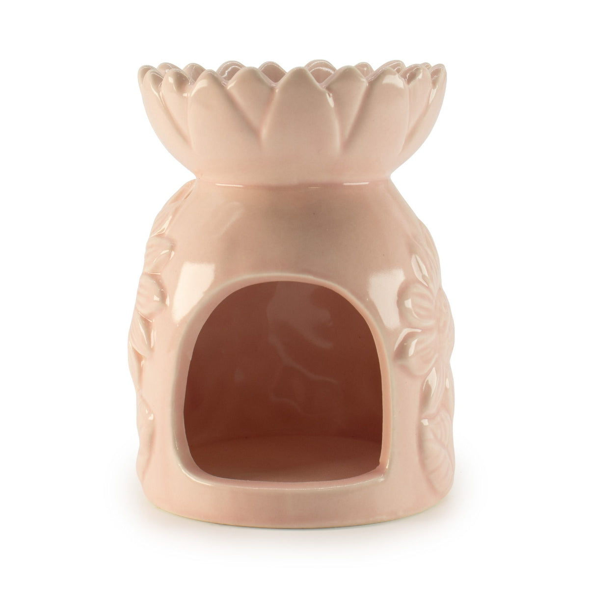 Ceramic Sunflower Oil Burner pastel pink