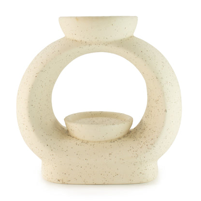 Ceramic Zen Oil Burner in off white