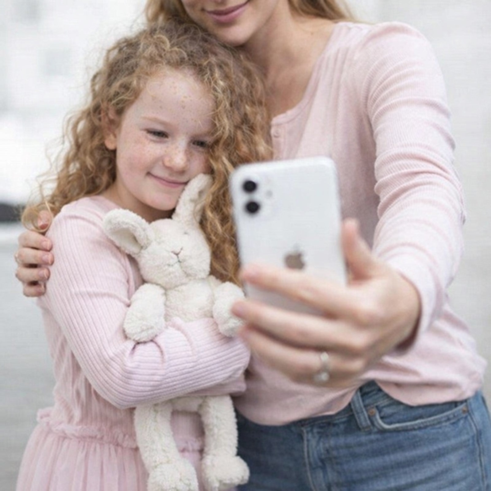 Ener Bunny EMF Harmoniser for children with mum taking a selfie