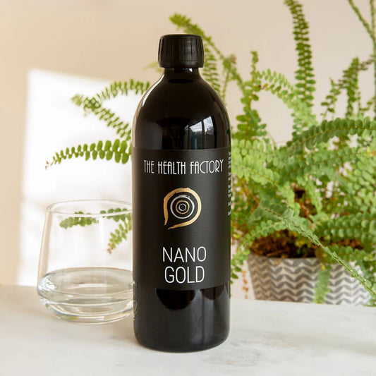 Health Factory Nano Gold on table