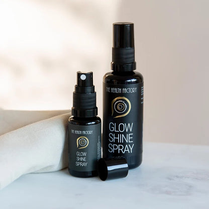 The health factory glow & shine spray 15ml and 100ml