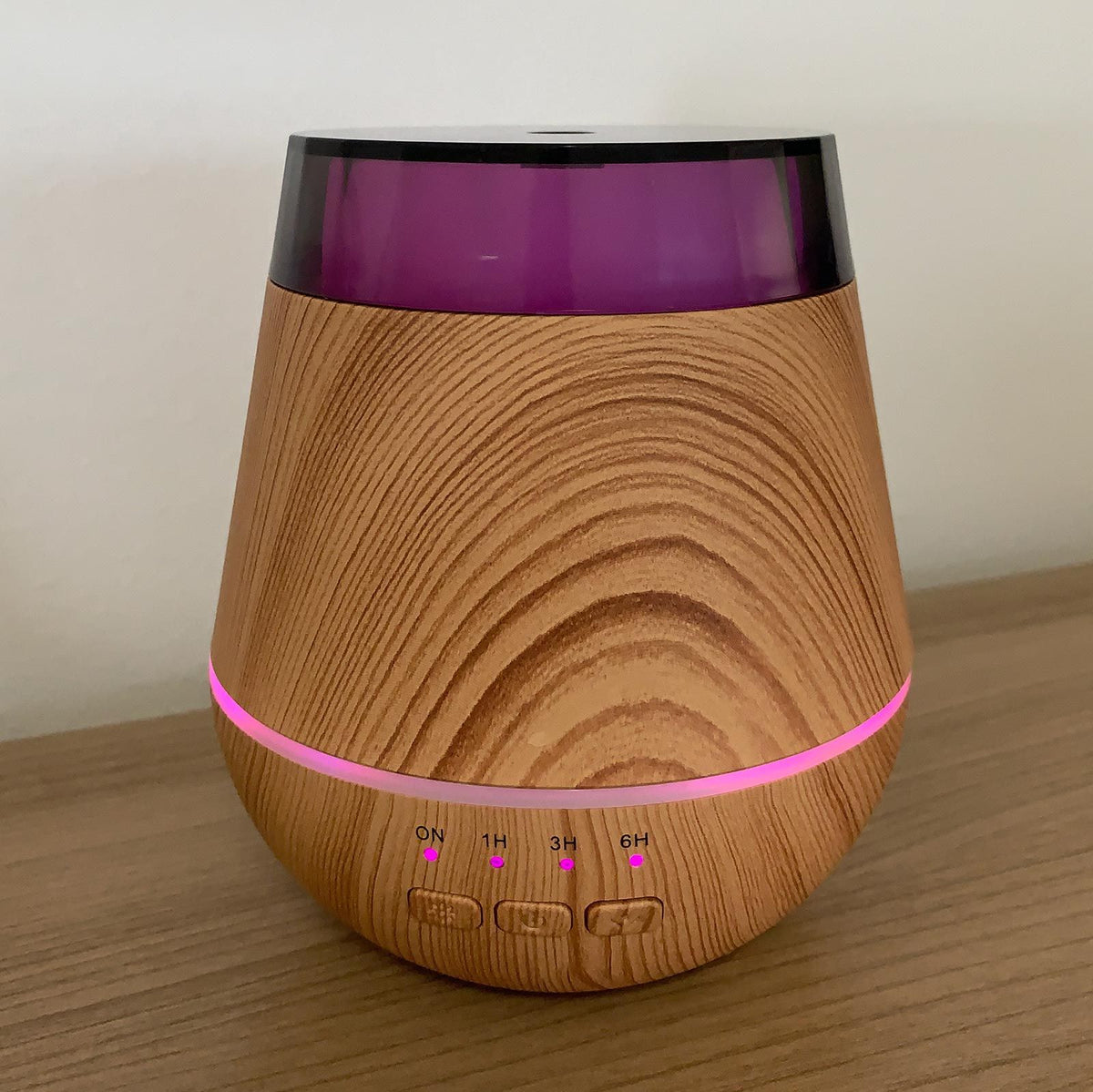 Helsinki Aroma Diffuser glowing pink