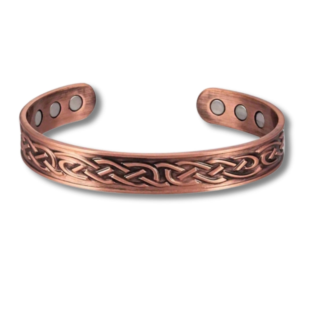 Mens Celtic Magnetic Copper bangle