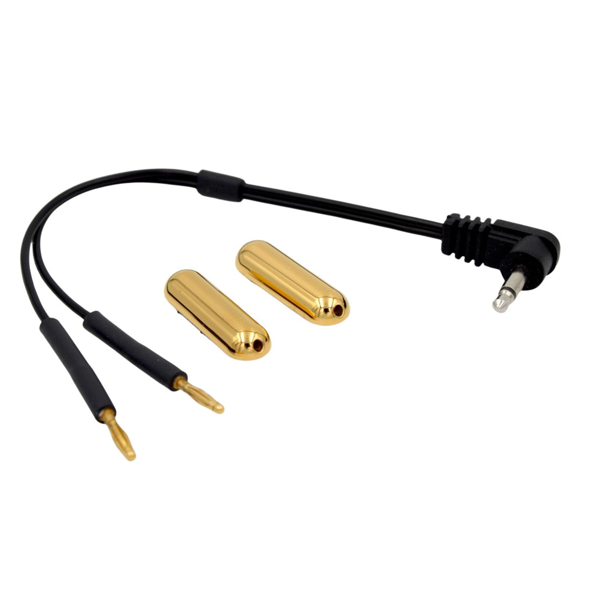 Minizap micro-pulsing cord and gold electrodes