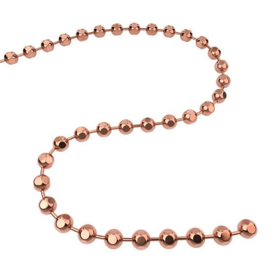Q-link copper faceted bead chain for q-link pendants