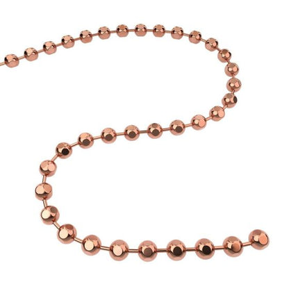 Q-link copper faceted bead chain for q-link pendants
