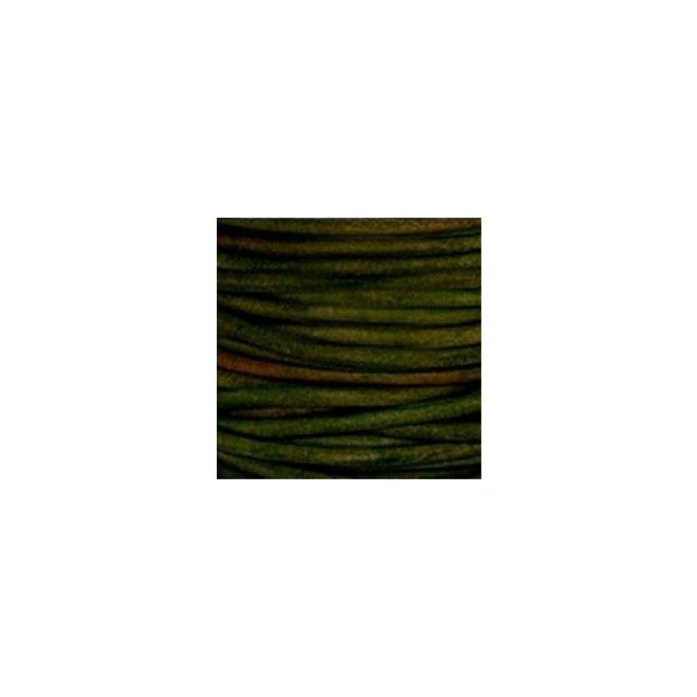 Q-link green leather cord for q-link pendants