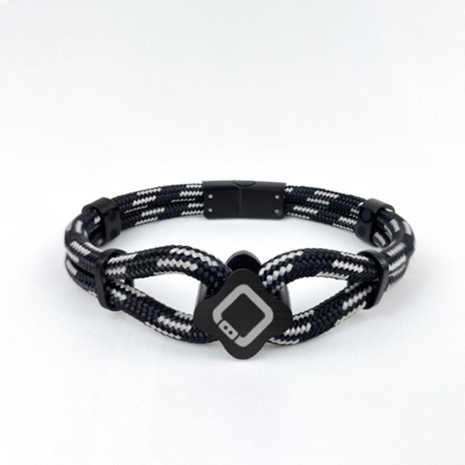 Trion:Z Icon Loop magnetic bracelet black and silver