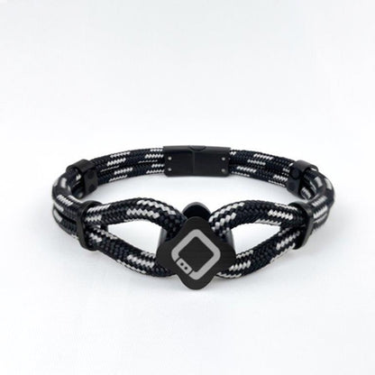 Trion:Z Icon Loop magnetic bracelet black and silver