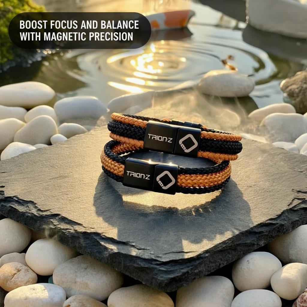 Trion:Z Tri Loop Bracelets Black and Camel