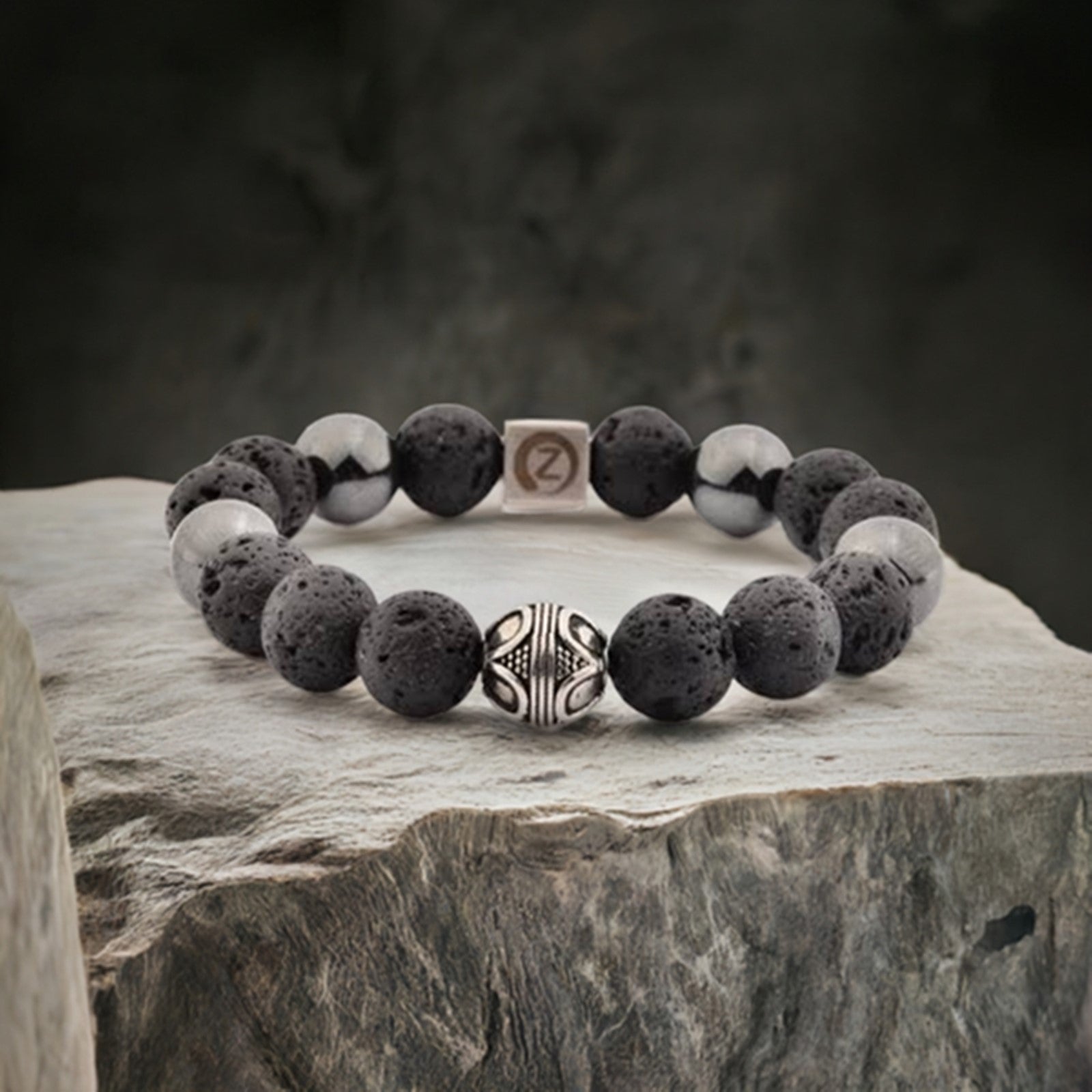 Zen-Z Karma Lava Mudrock Magnetic Bracelet