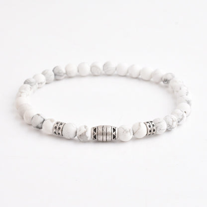 Zen-Z Stacker Magnetic Bracelet Howlite Stone