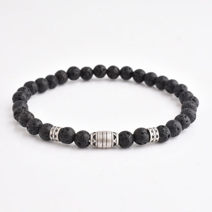 Zen-Z Stacker Magnetic Bracelet Lava Stone