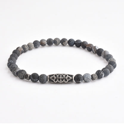 Zen-Z Stacker Magnetic Bracelet Weathering Agate