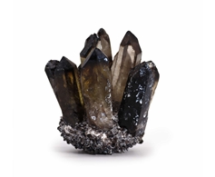 Smoky Quartz crystal cluster