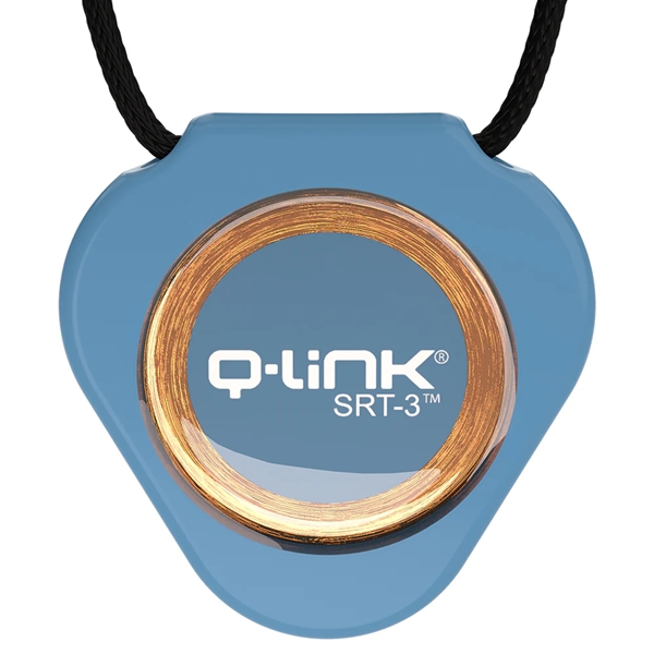 Trans Blue Qlink Pendant